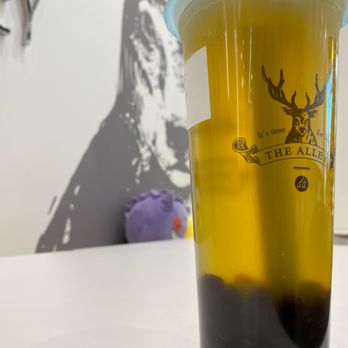 The Alley - Peach Oolong Tea -- would not recommend - Bubble Tea Near Me - Plano, Texas The Alley - Peach Oolong Tea -- would not recommend - Bubble Tea Near Me - Plano, Texas