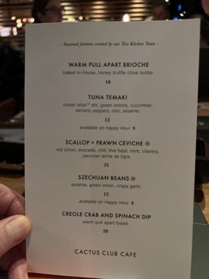 Menu photo 4 Cactus Club Cafe Coquitlam, BC Menu photo 4 Cactus Club Cafe Coquitlam, BC