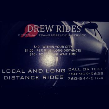 Drew Rides - Taxis Near Me