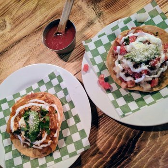 MEXITACO - Bean and cheese tostada, chicken tinga tostada - Mexican Near Me - Toronto, Ontario