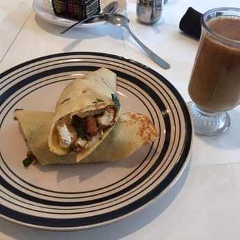 Le Crepe - Chicken & Brie crepe. Tasted like a wrap I'd make at home. - Creperies Near Me - Royal Oak, Michigan Le Crepe - Chicken & Brie crepe. Tasted like a wrap I'd make at home. - Creperies Near Me - Royal Oak, Michigan