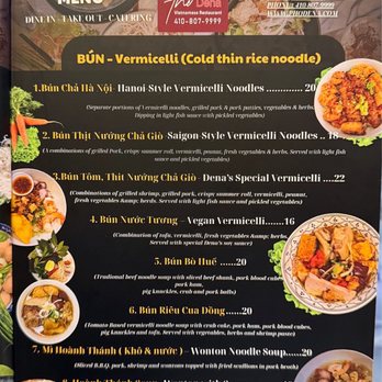 Pho Dena - Food Menu - Vietnamese Near Me - Pasadena, Maryland Pho Dena - Food Menu - Vietnamese Near Me - Pasadena, Maryland