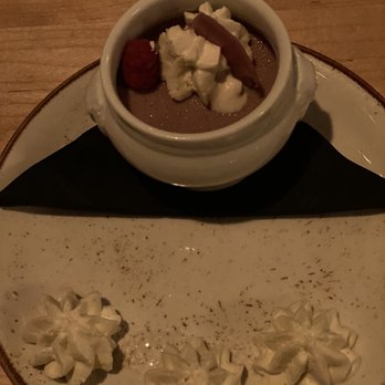 Feast - White chocolate and raspberry pot de crème - French Near Me - Kirkland, Washington