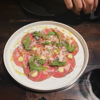 Amano Trattoria - Beef Carpaccio - Italian Near Me - Toronto, Ontario Amano Trattoria - Beef Carpaccio - Italian Near Me - Toronto, Ontario
