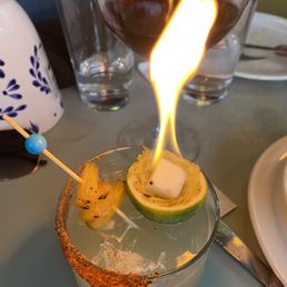 The Margaritas were on fire...literally!