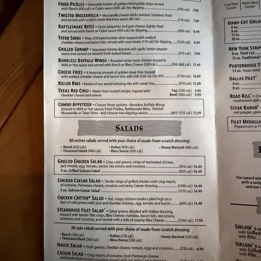 Texas Roadhouse - Menu - Steakhouses Near Me - Lancaster, Pennsylvania Texas Roadhouse - Menu - Steakhouses Near Me - Lancaster, Pennsylvania