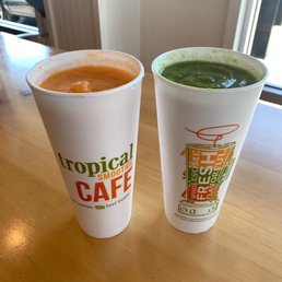 Detox island green and orange ginger are delicious and refreshing. Detox island green and orange ginger are delicious and refreshing.