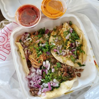 Speedy's Tacos - 3 soft tacos (chicken, beef, and pulled pork) - Mexican Near Me - Sunnyvale, California