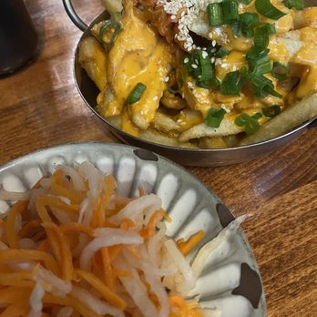 OBAO - Kimchi Fries and Pickled Carrot & Daikon - Asian Fusion Near Me - New York, New York OBAO - Kimchi Fries and Pickled Carrot & Daikon - Asian Fusion Near Me - New York, New York