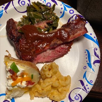 Pumphouse BBQ - Ribs, loaded potato, Mac n cheese, and collards. - Barbeque Near Me - Ormond Beach, Florida Pumphouse BBQ - Ribs, loaded potato, Mac n cheese, and collards. - Barbeque Near Me - Ormond Beach, Florida