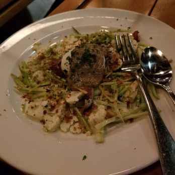 Chi Spacca - The salad with a vegetable I can't remember the name of, cauliflower, and anchovy paste. Delicious. - Italian Near Me - Los Angeles, California Chi Spacca - The salad with a vegetable I can't remember the name of, cauliflower, and anchovy paste. Delicious. - Italian Near Me - Los Angeles, California