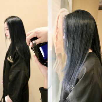 Glitter Hair salon - Grey blue in the house ,come to try this color! - Hair Salons Near Me - Flushing, New York Glitter Hair salon - Grey blue in the house ,come to try this color! - Hair Salons Near Me - Flushing, New York