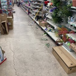 Dollar General - Messy. Stuff pulled off racks and strewn on floor. Dirty.