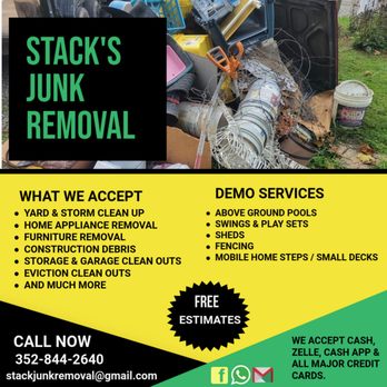 Stack's junk removal - Junk Removal & Hauling Near Me - Belleview, Florida Stack's junk removal - Junk Removal & Hauling Near Me - Belleview, Florida