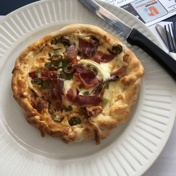 Restaurant Madorick - Bambino Special Madorick bacon. Oignon. Olive 10.80$ - Breakfast & Brunch Near Me - Duhamel, Quebec