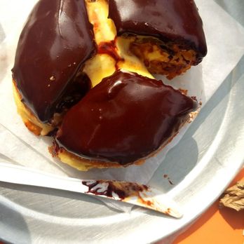 Union Square Donuts - It's hard to split a filled donut three ways - Donuts Near Me - Brookline, Massachusetts Union Square Donuts - It's hard to split a filled donut three ways - Donuts Near Me - Brookline, Massachusetts