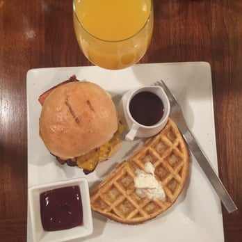 Label - Breakfast sandwich & waffles. UNLIMITED MIMOSAS. - New American Near Me - Pittsford, New York Label - Breakfast sandwich & waffles. UNLIMITED MIMOSAS. - New American Near Me - Pittsford, New York