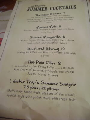 Menu photo 6 The Nantucket Lobster Trap Nantucket, MA
