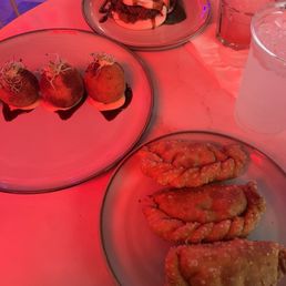 Empanadas, buns and I can't remember the other time but it has beans, rice and sweet plantain in it.