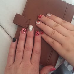 The techs are sweet and reasonably priced! Pics of my daughter and I's Valentines Day nails