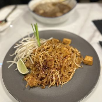 Sen Thai Noodle - Pad Thai with pork belly - Thai Near Me - San Carlos, California Sen Thai Noodle - Pad Thai with pork belly - Thai Near Me - San Carlos, California