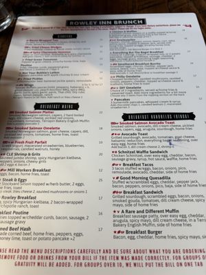 Menu photo 4 Rowley Inn Cleveland, OH Menu photo 4 Rowley Inn Cleveland, OH