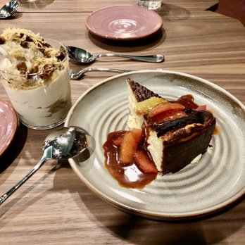Harta - Pistachio Soft Serve Sundae and Basque Cheesecake - New American Near Me - New York, New York