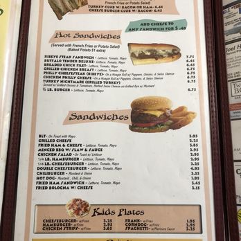 The Cyclone - a menu for a sandwich restaurant - Breakfast & Brunch Near Me - Chester, South Carolina