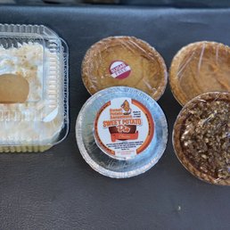 a variety of pies