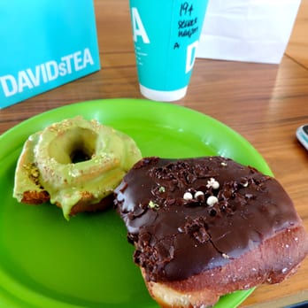 Stan's Donuts & Coffee - Lemon & Pistachio on the left, peanut butter & banana on the right. Delicious! - Donuts Near Me - Chicago, Illinois Stan's Donuts & Coffee - Lemon & Pistachio on the left, peanut butter & banana on the right. Delicious! - Donuts Near Me - Chicago, Illinois