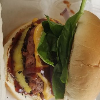 We Got the Beets - Pineapple Upside down burger special with homemade nacho cheeze - Food Trucks Near Me We Got the Beets - Pineapple Upside down burger special with homemade nacho cheeze - Food Trucks Near Me