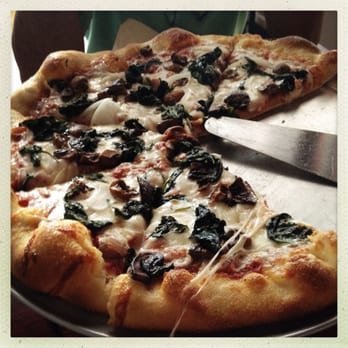 Hops & Pie - We made our pizza with spinach, onions, and mushrooms... Delicious! - Pizza Near Me - Denver, Colorado Hops & Pie - We made our pizza with spinach, onions, and mushrooms... Delicious! - Pizza Near Me - Denver, Colorado
