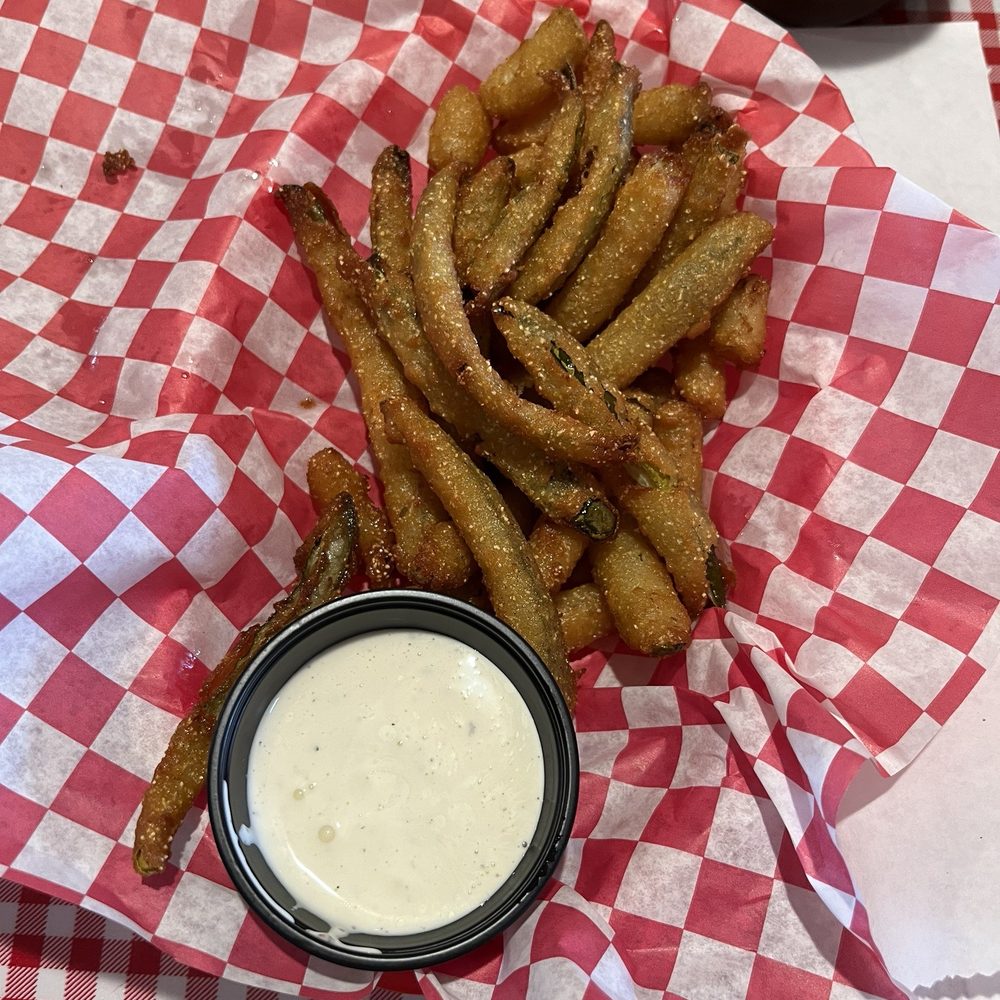 Honey Creek BBQ - Fried Pickles - American Near Me - Grove, Oklahoma