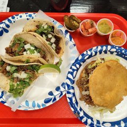 Three tacos and a gordita
