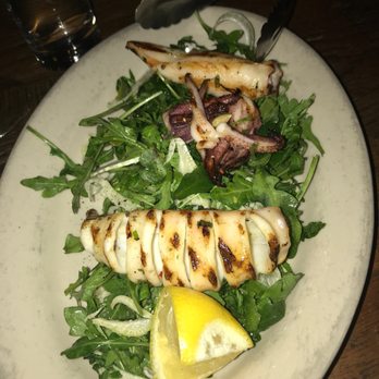 Piacere - Calamari alla Griglia con Rucola e Insalata di Finocchi Dinner - Pizza Near Me - New York, New York Piacere - Calamari alla Griglia con Rucola e Insalata di Finocchi Dinner - Pizza Near Me - New York, New York