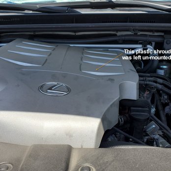 All Day Auto Repair & Smog - Engine cover not mounted properly. - Oil Change Stations Near Me - Temecula, California All Day Auto Repair & Smog - Engine cover not mounted properly. - Oil Change Stations Near Me - Temecula, California
