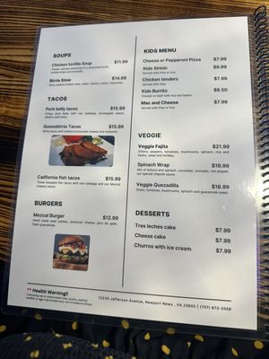 Menu photo 5 Mezcal Newport News, VA