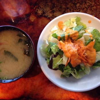 Sushi 4 Reel - Basic miso soup and salad - Sushi Bars Near Me - Oceanside, California