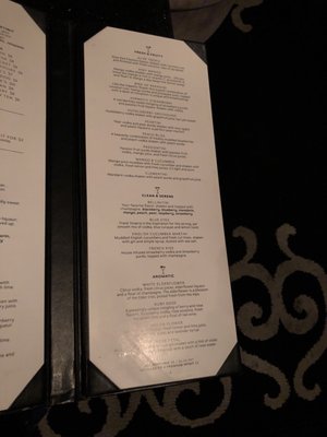 Menu photo 6 Bartini Portland, OR