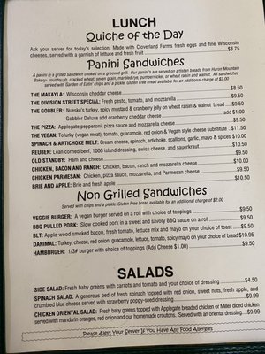 Menu photo 1 Rare Earth Goods Cafe Ishpeming, MI