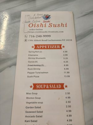 Menu photo 2 Oishi Sushi Buffalo, NY
