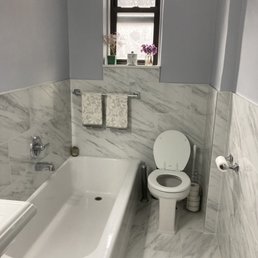 New bathroom, tiles purchased from Floor and Decor New bathroom, tiles purchased from Floor and Decor