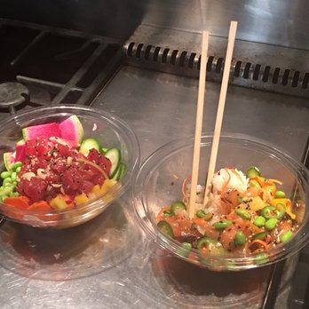 Chula Seafood - I got so wrapped up in tasting the Poke bowl I forgot that I should share the experience with you!  Here are the bowls I ordered. - Poke Near Me - Scottsdale, Arizona