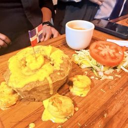 This Mofongo with cream shrimps were to lick your fingers Yummy This Mofongo with cream shrimps were to lick your fingers Yummy