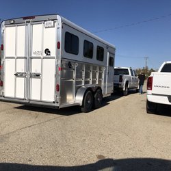 Golden West Trailer Sales - Maverick 3-H Deluxe 7'6" horse trailer.
