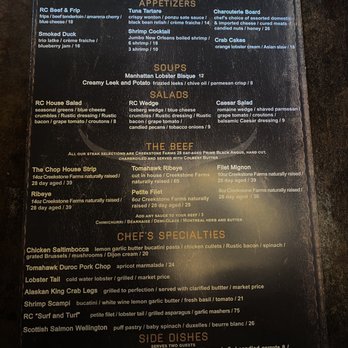 Rustic Chophouse - Menu - Steakhouses Near Me - Broken Arrow, Oklahoma Rustic Chophouse - Menu - Steakhouses Near Me - Broken Arrow, Oklahoma