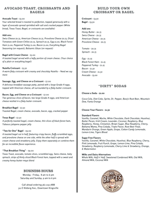 Menu photo 2 Mr Bruces Coffee House Kingsville, TX Menu photo 2 Mr Bruces Coffee House Kingsville, TX