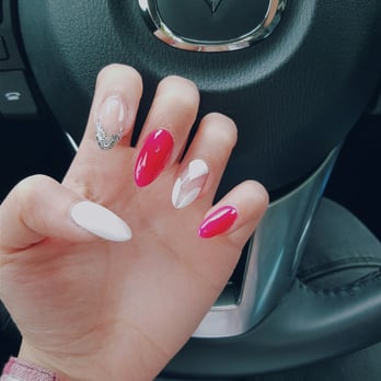 Fusion Beauty Skin & Nails - Nails by Cody. The pointer & ring finger designs were free-handed. Extremely talented nail tech. I could not be happier with the outcome! - Nail Salons Near Me - Surrey, British Columbia