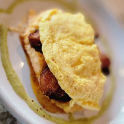 Encina - Grits with Pork belly (sub scrambled eggs )