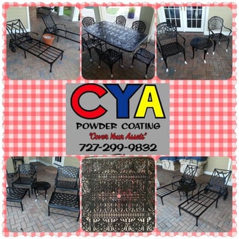 CYA Powder Coating LLC - Beautiful patio furniture, like new again - Powder Coating Near Me - Clearwater, Florida CYA Powder Coating LLC - Beautiful patio furniture, like new again - Powder Coating Near Me - Clearwater, Florida